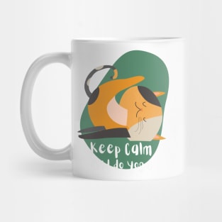 Funny Cat Yoga Pose Mug